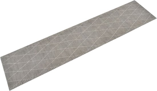 vidaXL-Keukenmat-wasbaar-geruit-60x300-cm-fluweel