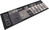 vidaXL-Keukenmat-wasbaar-koffieprint-60x180-cm-fluweel-zwart