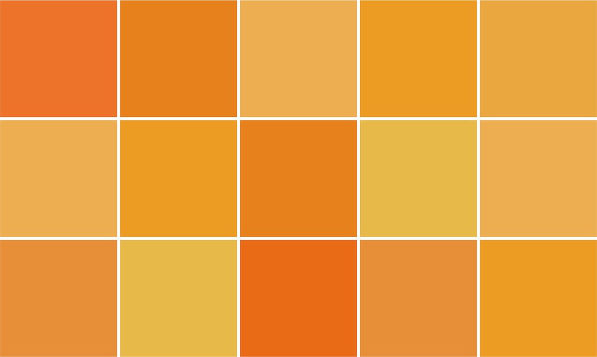 Plaktegels - Zelfklevende Tegels - 15x15 cm - Ulticool - Decoratie Sticker Tegels - Geel Oranje Okergeel Accessoires - 15 stuks Plakfolie Tegelstickers - Sticktiles - Badkamer - Keuken
