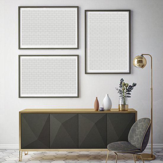 Ulticool Décoration Toilettes carrelages - Bandes de parement en briques Revêtement Mural Carrelage Métro Wit - 15x15 Cuisine - 15 pièces