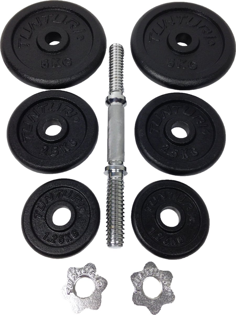 Tunturi Dumbell 20kg - Verstelbare Halters thumbnail 4