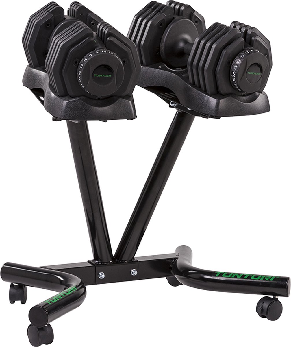 Tunturi Selector Dumbbell - Standaard - Halterhouder - incl. gratis fitness app – foto 2