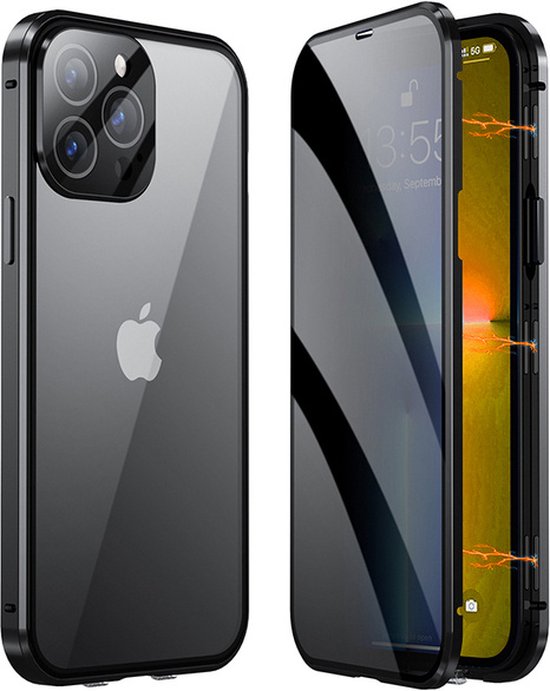 iPhone 15 Pro Max hoes, 2-in-1 magnetisch afneembaar draadloos opladen