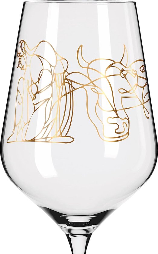 Ritzenhoff 1071027 Verre à champagne 200 ml – Série Goldnacht n° 27