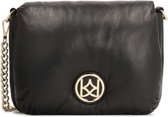 Black handbag with volume puff effect
