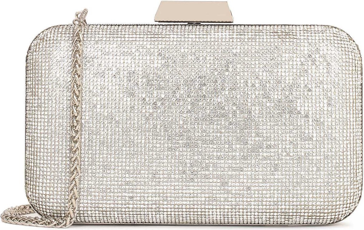 Evening bag decorated with crystals