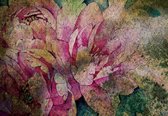 Papier peint photo Peint - Papier Peint Intissé - Peinture de Fleurs - Art - 368 x 380 cm