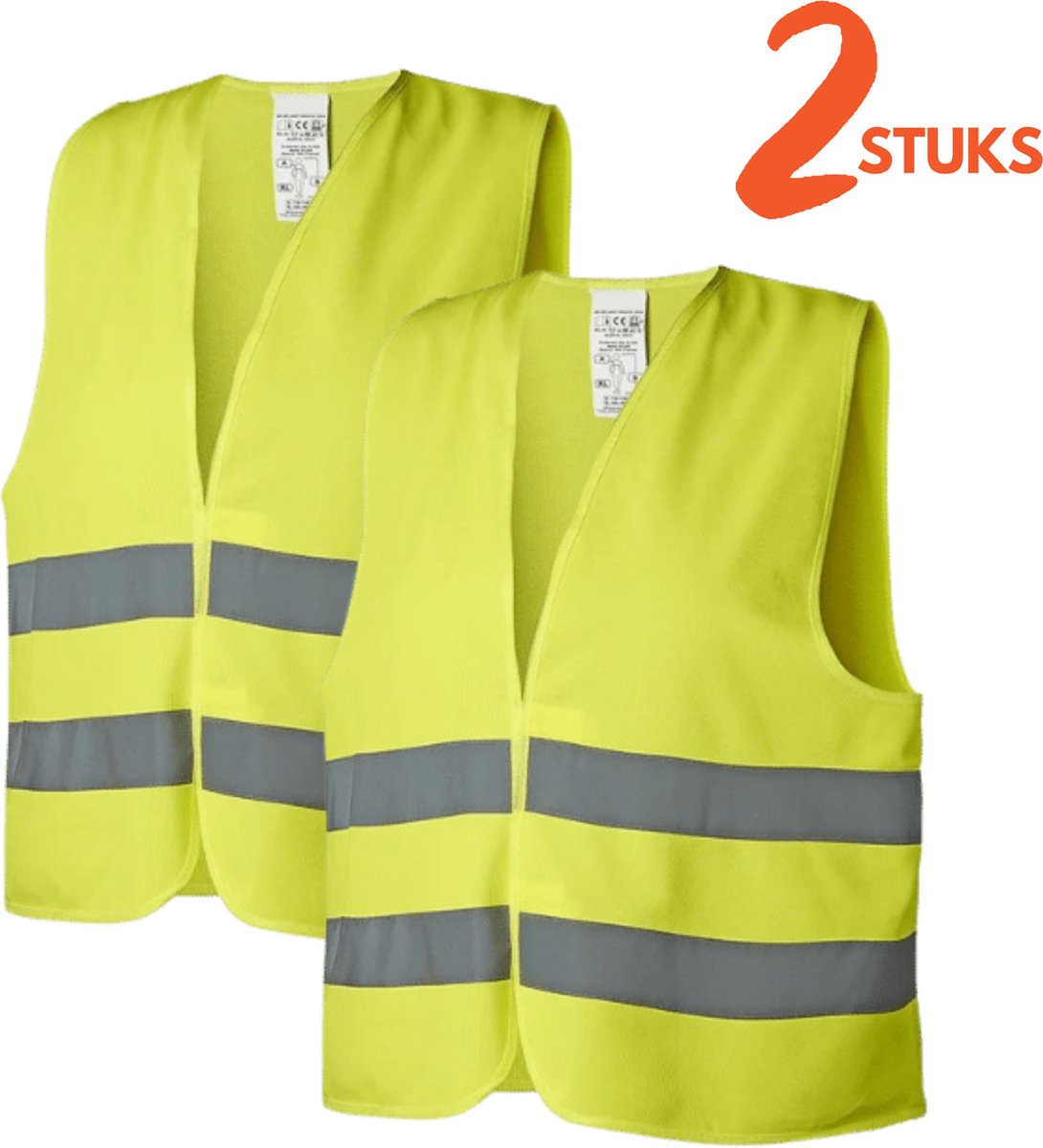 Roze Reflecterend Veiligheidsvest XL - Fluoriserend Hesje Voor Wegenbouw En Verkeer