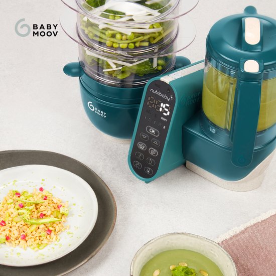 Babymoov Keukenrobot Nutribaby+™ Opal Green — afbeelding 4