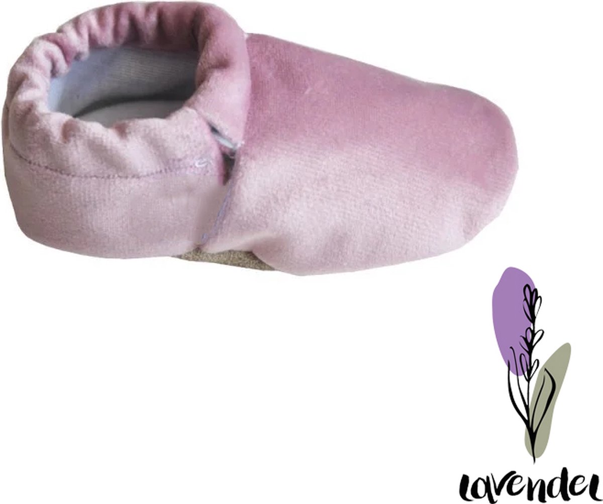 ZOMER Baby Slofjes, Pantoffels, Sloffen, Zacht Katoenen - Roze Fluweel EU 26-27