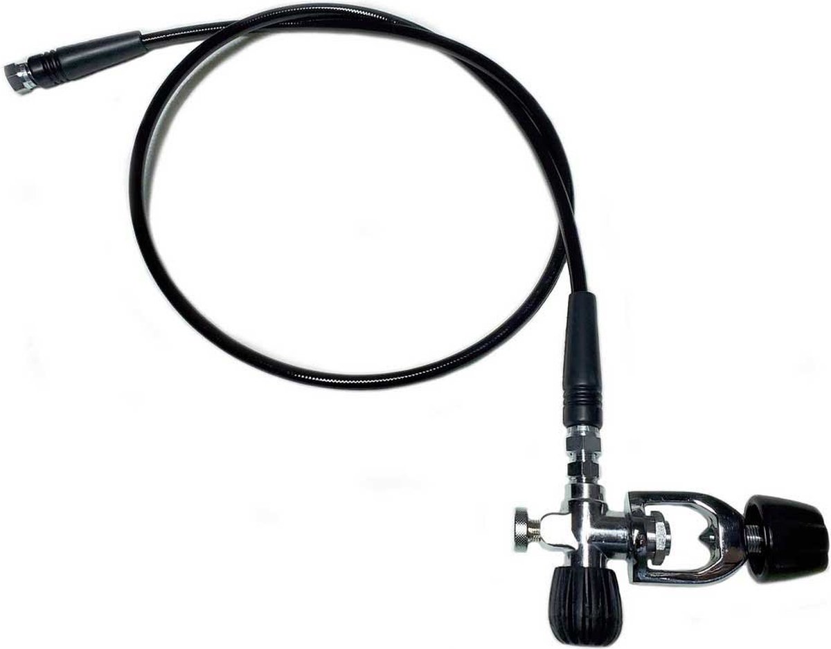 Metalsub Slang Met Int-klep 1/4´´ Bsp Vrouwelijk Compressor Zwart 150 cm
