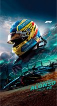 Formule 1 - Badhanddoek - Fernando Alonso - 2023 - 70x140 cm