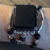 Bracelet de montre Applewatch-Papillon bohème-38/40/41 mm-perles-fermeture à tirette