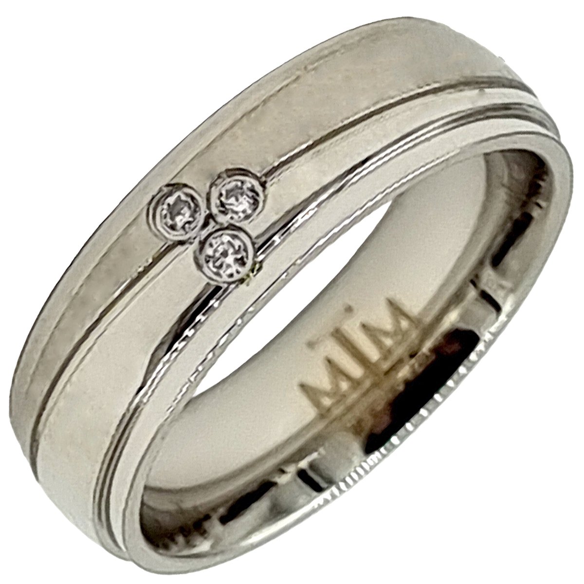 Tesoro Mio Michel – Verlovingsring / Trouwring Vrouw - Edelstaal – 18 mm / Maat 57 - Zilverkleurig