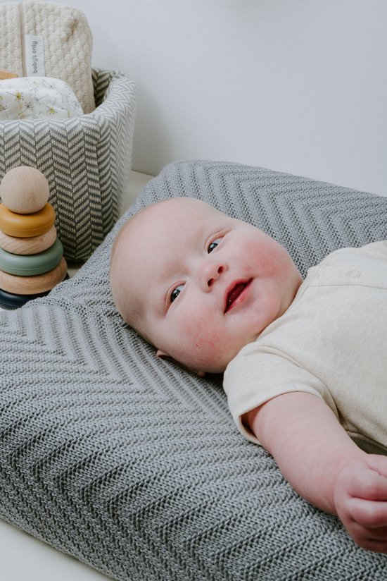 Baby's Only Housse de matelas à langer tricotée pour bébé - Housse