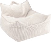 Wigiwama Corduroy Beanbag Chair / Zitzak - 80x70x50cm - Marshmallow