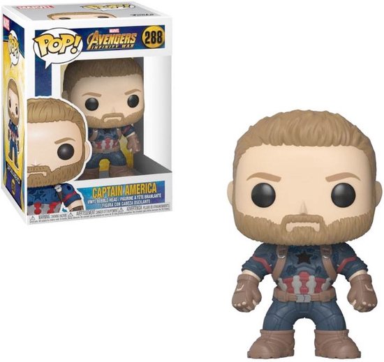 Foto: Funko pop avengers infinity war captain america 288 verzamelfiguur