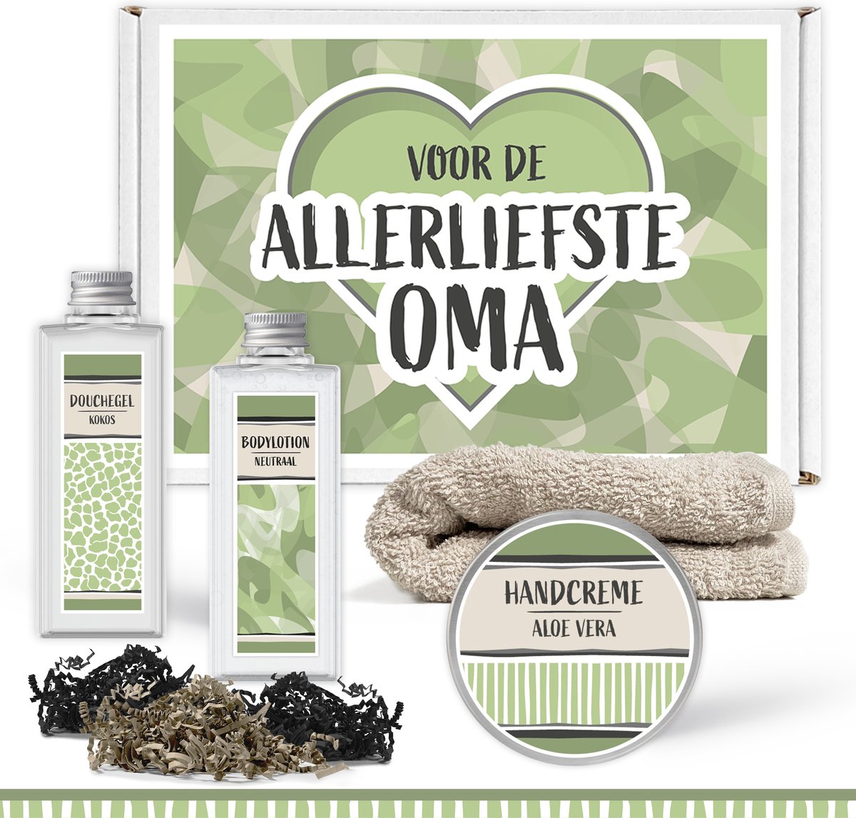 Goedkoopste Brievenbus cadeau Voor de allerliefste oma - 4 Producten - 300 Gram | Geschenksetje Wellness voor haar - Vrouw - Verjaardag - Lieve Oppasoma - Cadeaupakketje Brievenbusdoosje Doosje - Brievenbuspakketje Pakketje – Brievenbuscadeautje Cadeautje