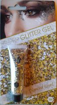 Glitter gel goud | 14 ml | Body glitters | Voor lichaam en gezicht | Glitter make-up