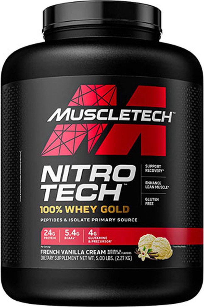 Goedkoopste Nitro Tech Whey Gold 921gr Cookies & Cream