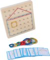 Afbeelding van het spelletje Montessori - Creatieve Speelgoed - Geometrische Vorm - Rubber Band - Nagel bord - Educatief Creatief Speelgoed - Fijne Motoriek