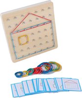 Montessori - Creatieve Speelgoed - Geometrische Vorm - Rubber Band - Nagel bord - Educatief Creatief Speelgoed - Fijne Motoriek