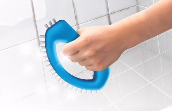 Foto: Voegenborstel kunststof blauw set van 2 badkamer schoonmaken voegenkrabber fuginator voegenreiniger voegenborstel