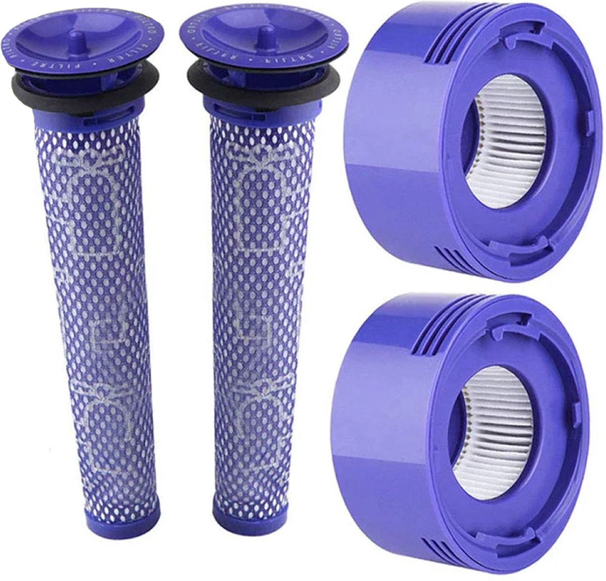 XL Set HEPA Pre- & Post Filter Compatibel met Dyson V7, V8 96747801 Accessoires Vervanging DC58, DC59, DC61, DC74 - Promessa-Solutions