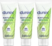 Durex Natural Gel - Lubrifiant naturel - 3 x 100 ml