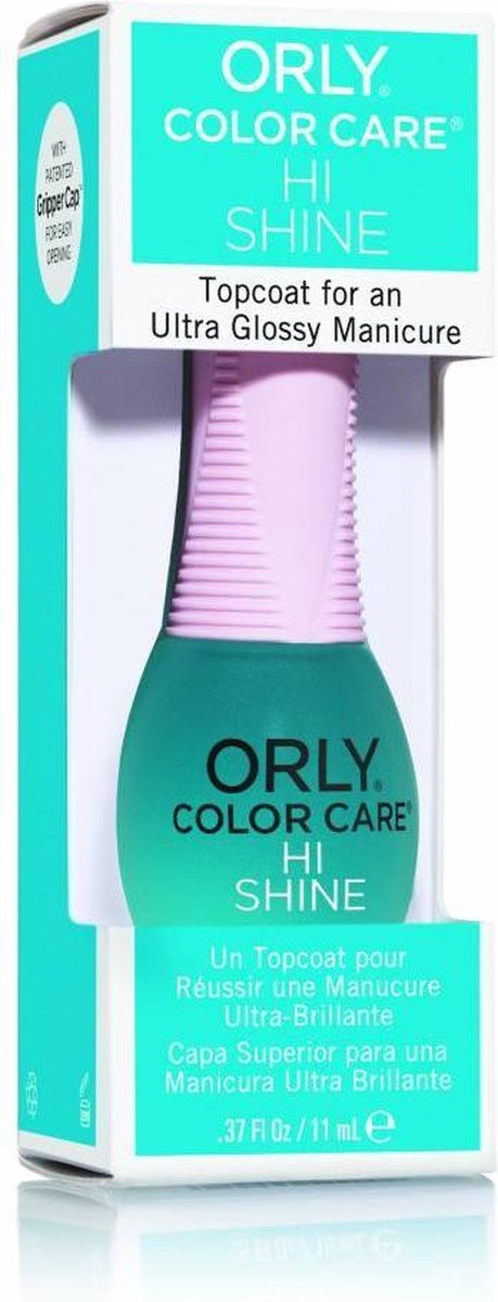 ORLY Color Care Hi-Shine Top Coat 11ml – Ultraglanzende topcoat