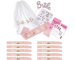Bride to Be feestpakket - Team Bride artikelen voor vrijgezellenfeest vrouw