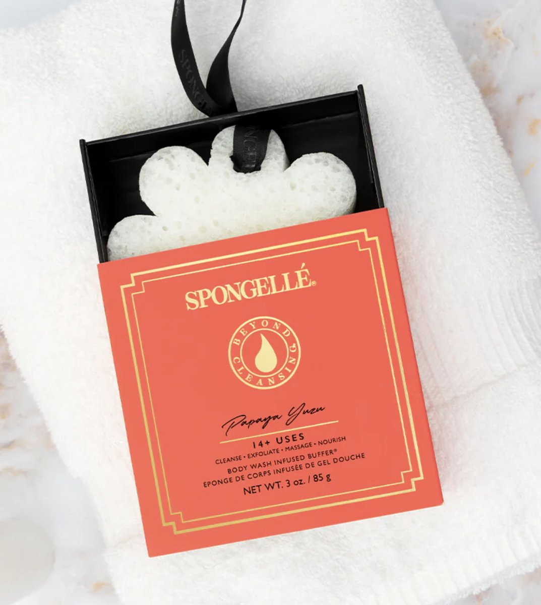 Goedkoopste Spongellé Flower Boxed - Papaya Yuzu