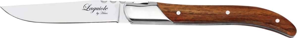 Steakmessen Set van 6 Rozenhout/RVS Bruin - In Luxe Giftbox - Laguiole by Haws