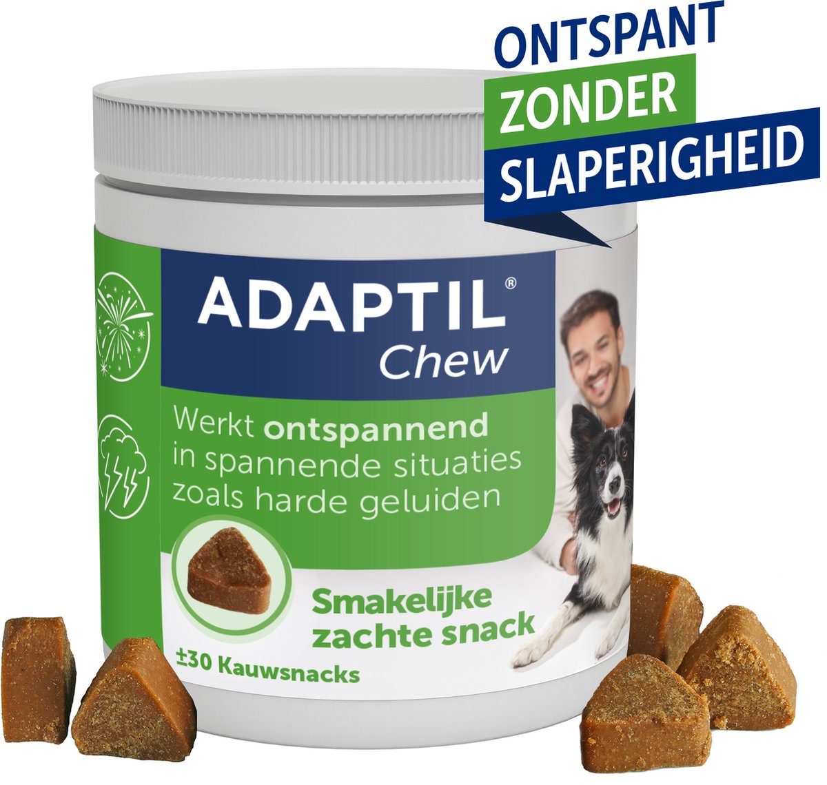 Adaptil Chew 30 stuks Smakelijk kauwsnack voor honden Vermindert