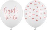 Partydeco - Ballonnen Bride To Be mix 50 stuks