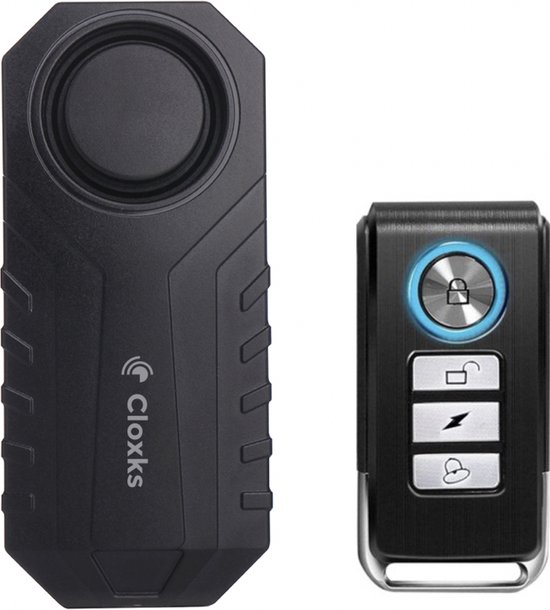 Cloxks Alarmsysteem voor Fiets & Scooter - Fietsalarm met Afstandsbediening - Motor Alarm - Waterdicht Fietsslot
