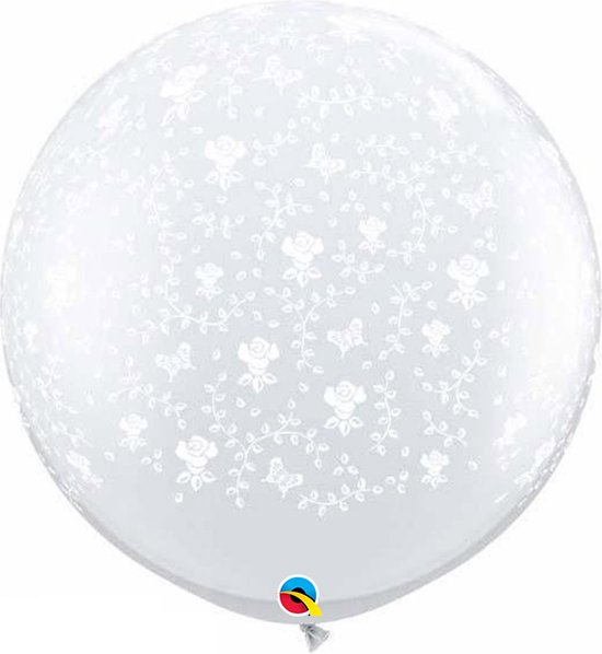 Qualatex Palloncino Rotondo In Lattice Con Stampa Giungla Cute & Cuddly - 27,9 Cm, Biodegradabile, Made In USA, Perfetto Per Feste A Tema