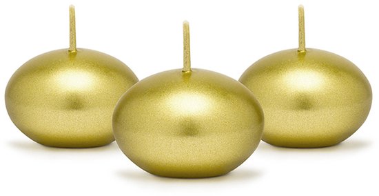 "" "Bougie flottante, métallique, or, 4cm (1 sachet de 50 pièces)" ""