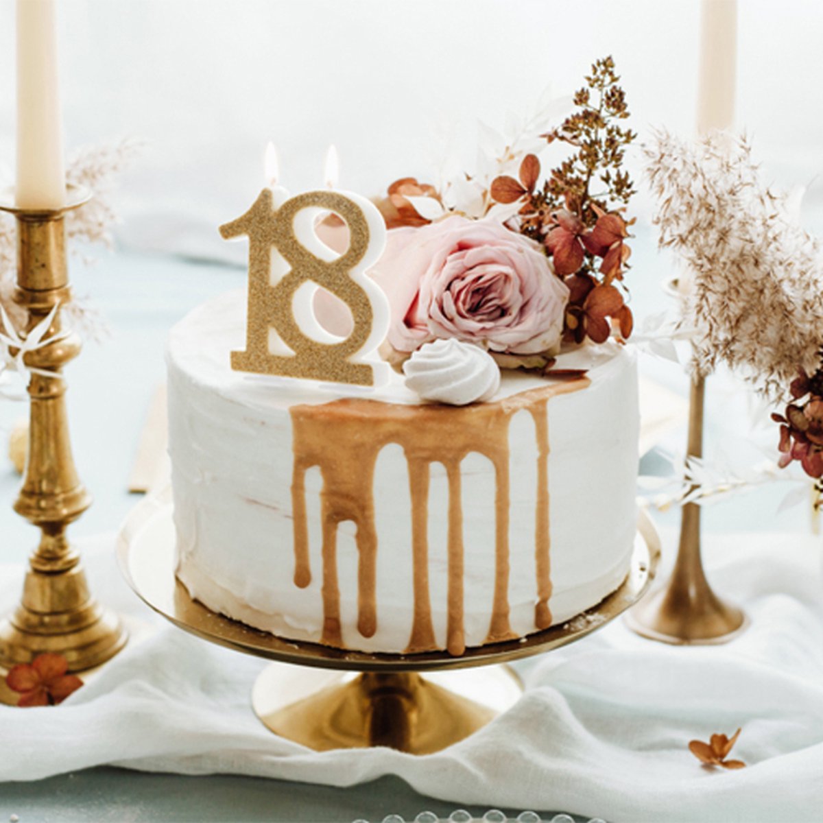 Bougie à gâteau 18 ans pour fêter sa majorité ou ses années de mariage –  Miss Popcake