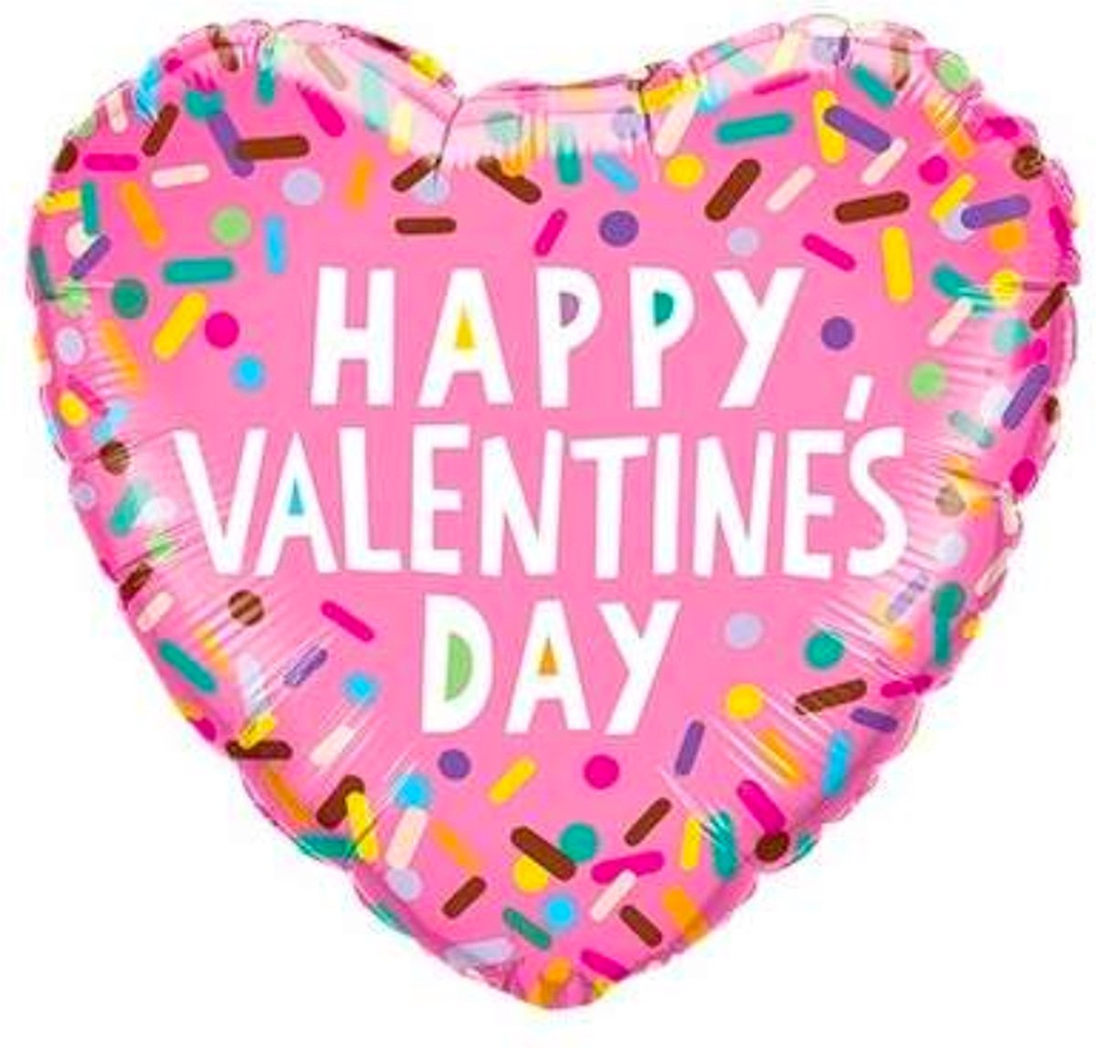 Folieballon Valentine’s Sprinkles Herz 45 cm