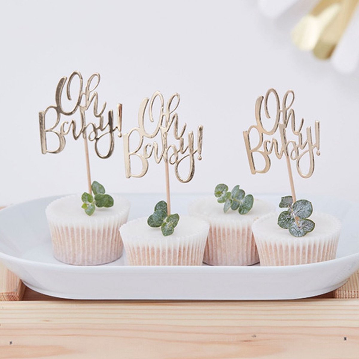 Baby shop cake toppers