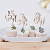 Oh Baby cupcake toppers (12 stuks)