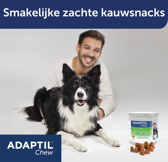 Adaptil Chew 30 stuks - Smakelijk kauwtabletten voor honden - Vermindert angst en spanning - Veilig en niet verslavend