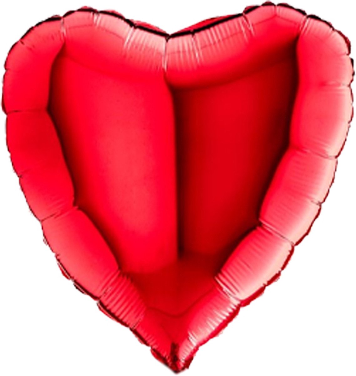 Folieballon Hart Metallic Rood 45 cm