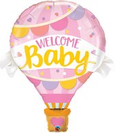 Qualatex - Folieballon XL Welcome Baby Roze Luchtballon 107 cm