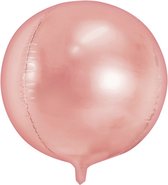 Partydeco - Folieballon rond Rose Gold