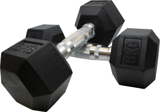 Hexa Dumbbells Focus Fitness - 2 x 6kg