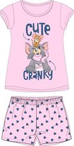 Tom en Jerry shortama/pyjama katoen roze maat 122