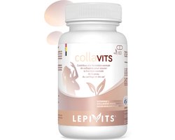 Collavits | 60 plantaardige capsules | Hoog biobeschikbaar collageen | Made in Belgium | LEPIVITS