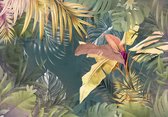 Fotobehang - Vlies Behang - Tropische Jungle Planten en Bladeren - 368 x 254 cm